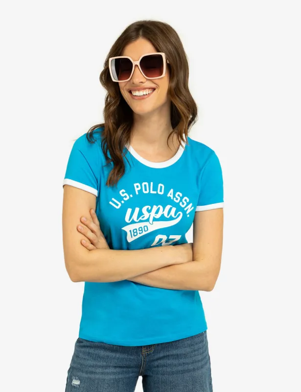 VARSITY PRINT RINGER T-SHIRT sold by U.S. Polo Assn.