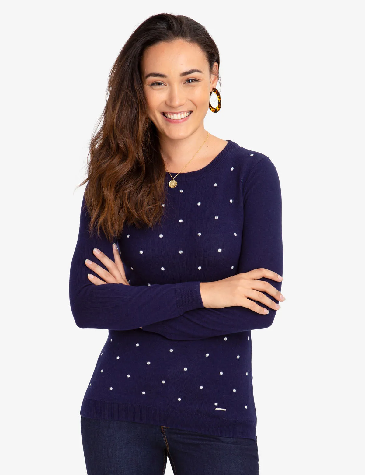 DOT CREW NECK SWEATER sold by U.S. Polo Assn. product image thumbnail 3