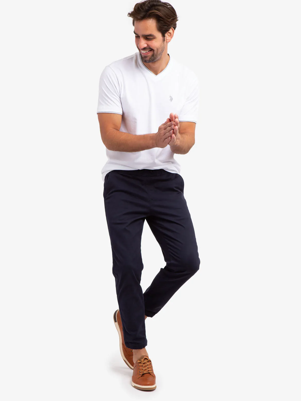 DOUBLE V-NECK T-SHIRT sold by U.S. Polo Assn. product image thumbnail 2