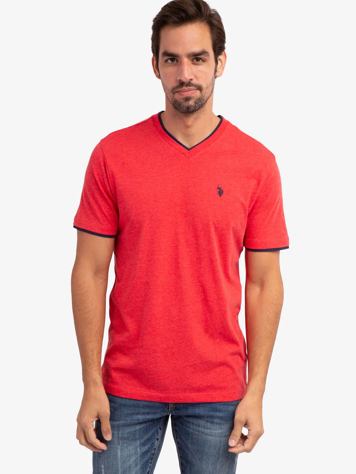 DOUBLE V-NECK T-SHIRT sold by U.S. Polo Assn. product image thumbnail 5