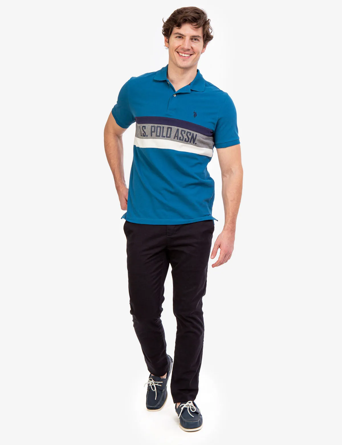 U.S. POLO ASSN. COLORBLOCK POLO SHIRT sold by U.S. Polo Assn. product image thumbnail 2