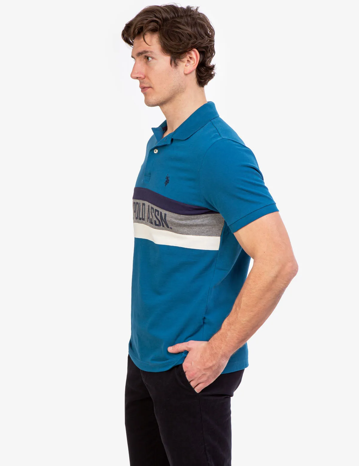 U.S. POLO ASSN. COLORBLOCK POLO SHIRT sold by U.S. Polo Assn. product image thumbnail 3