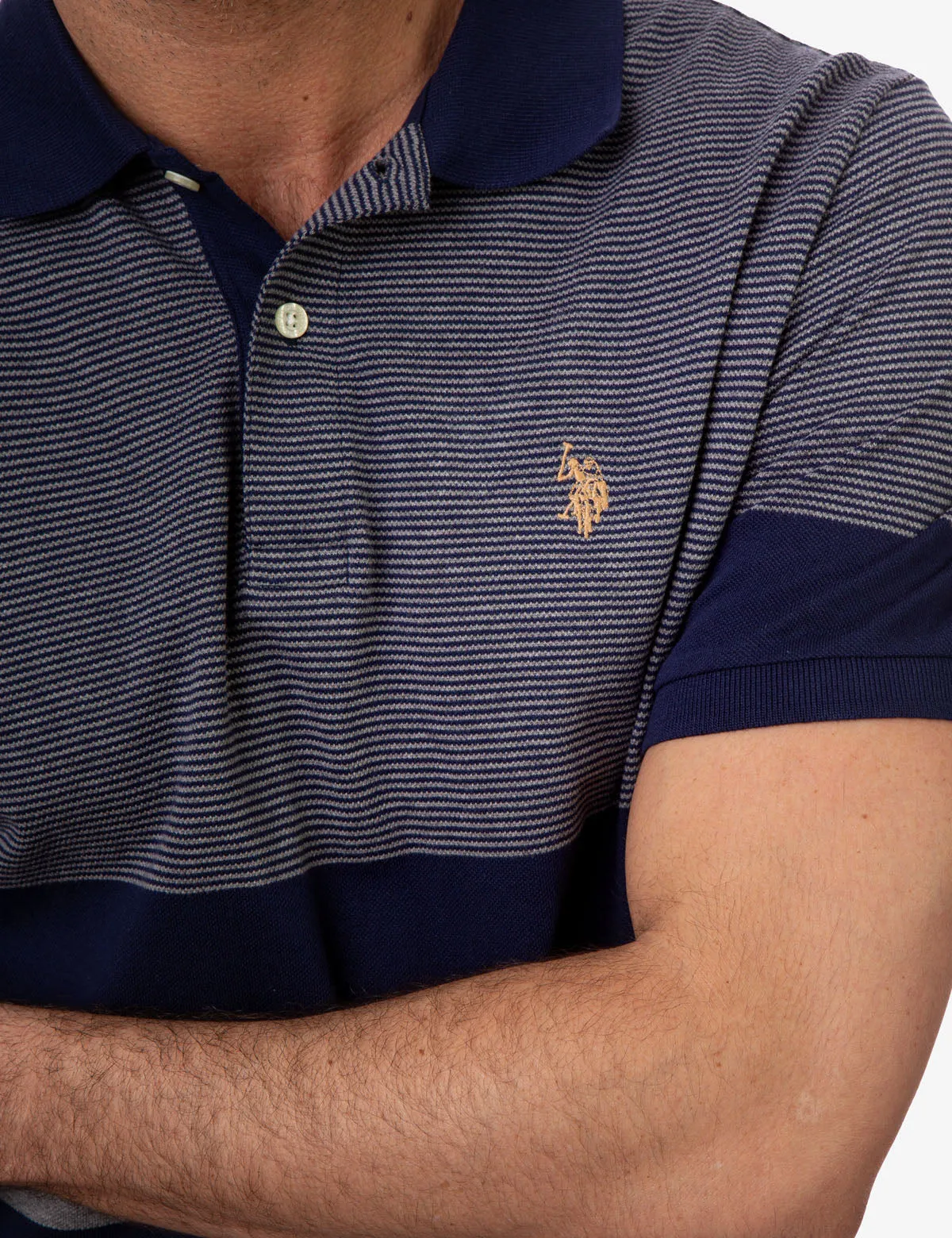 MULTI STRIPE PIQUE POLO SHIRT sold by U.S. Polo Assn. product image thumbnail 4