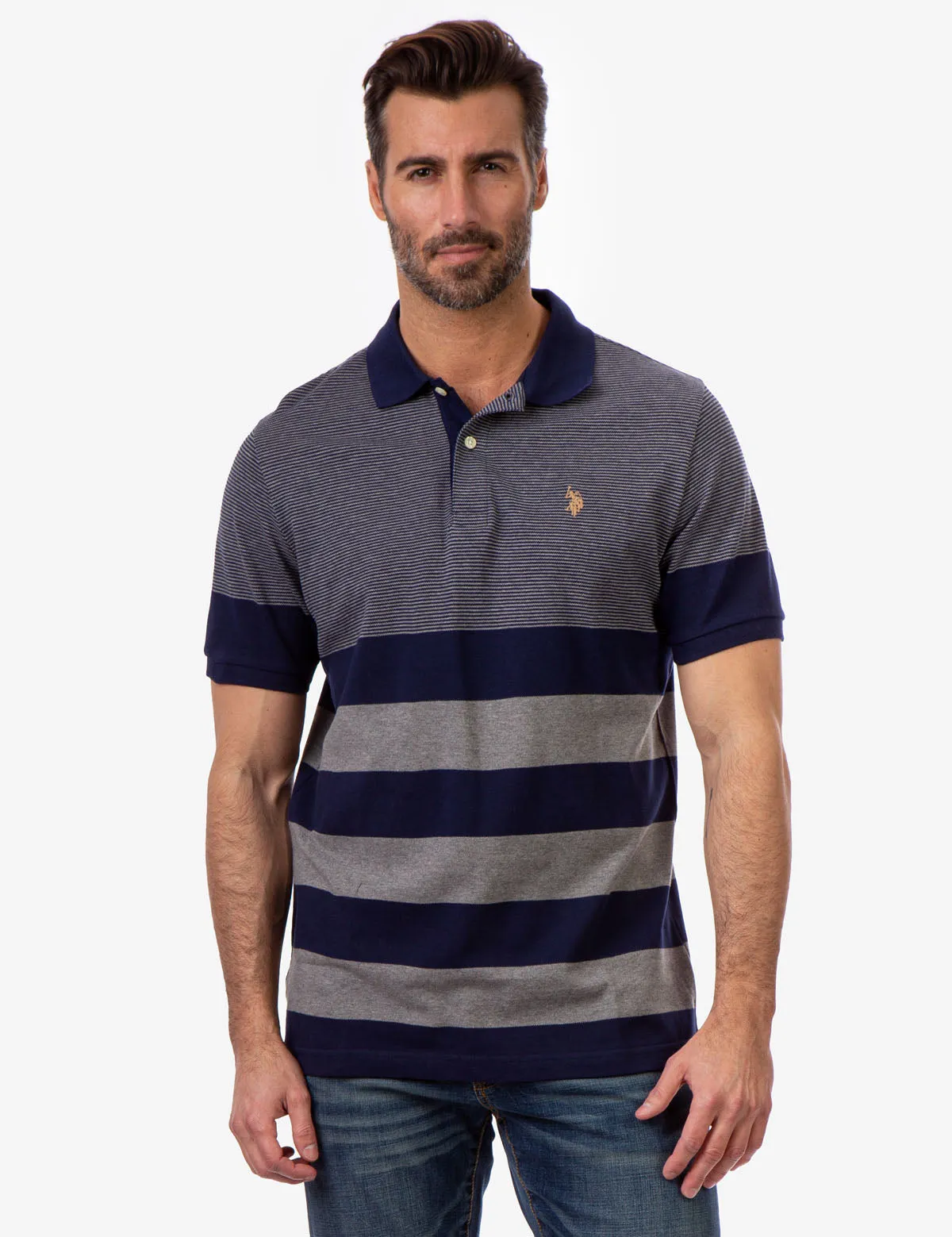 MULTI STRIPE PIQUE POLO SHIRT sold by U.S. Polo Assn. product image thumbnail 5