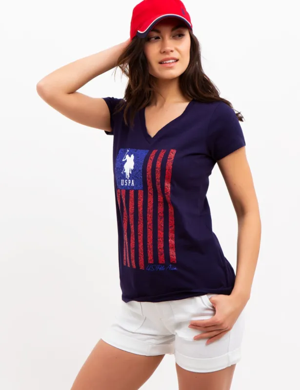 VERTICAL FLAG T-SHIRT sold by U.S. Polo Assn.