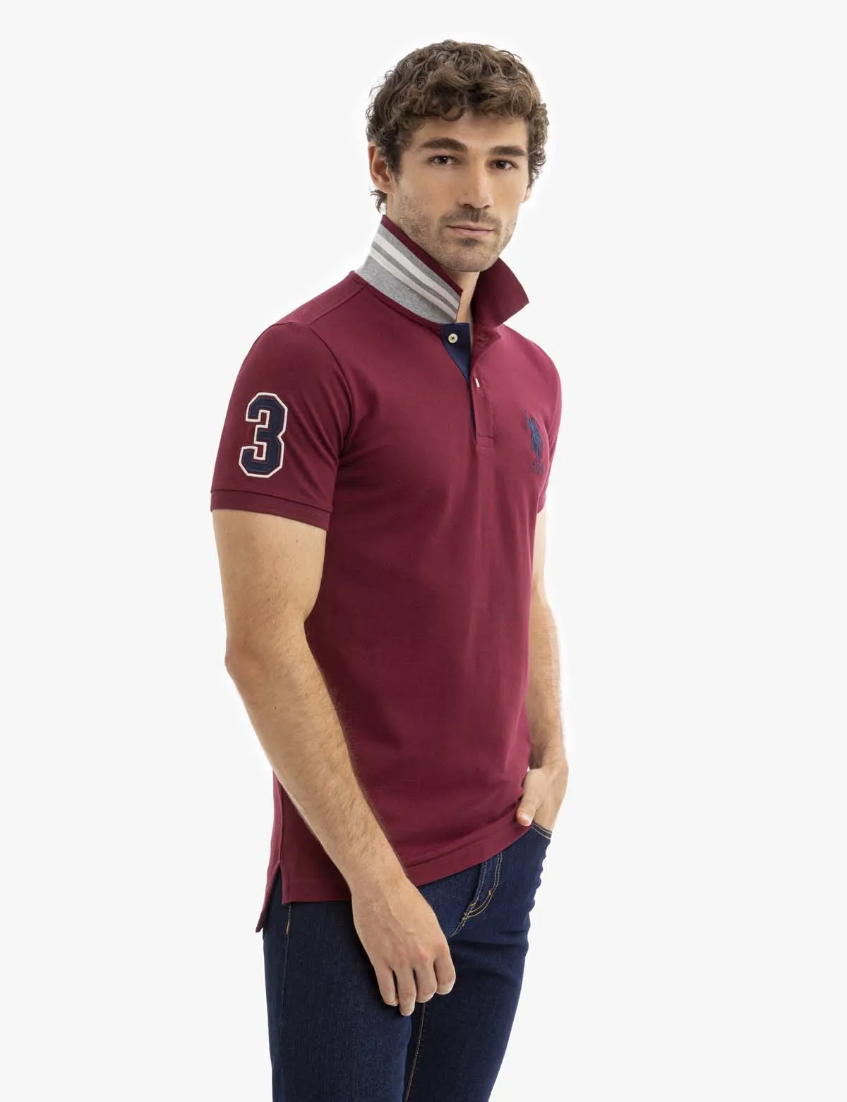 SLIM FIT STRETCH POLO SHIRT sold by U.S. Polo Assn. product image thumbnail 4