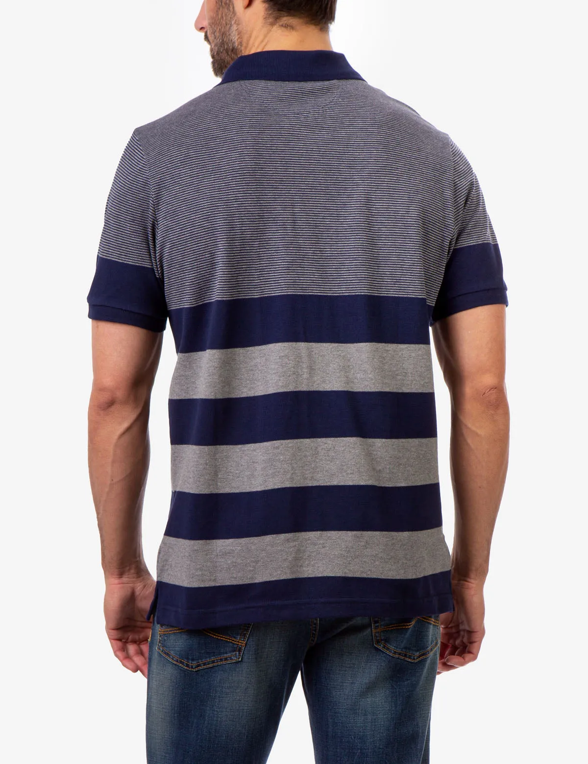 MULTI STRIPE PIQUE POLO SHIRT sold by U.S. Polo Assn. product image thumbnail 3