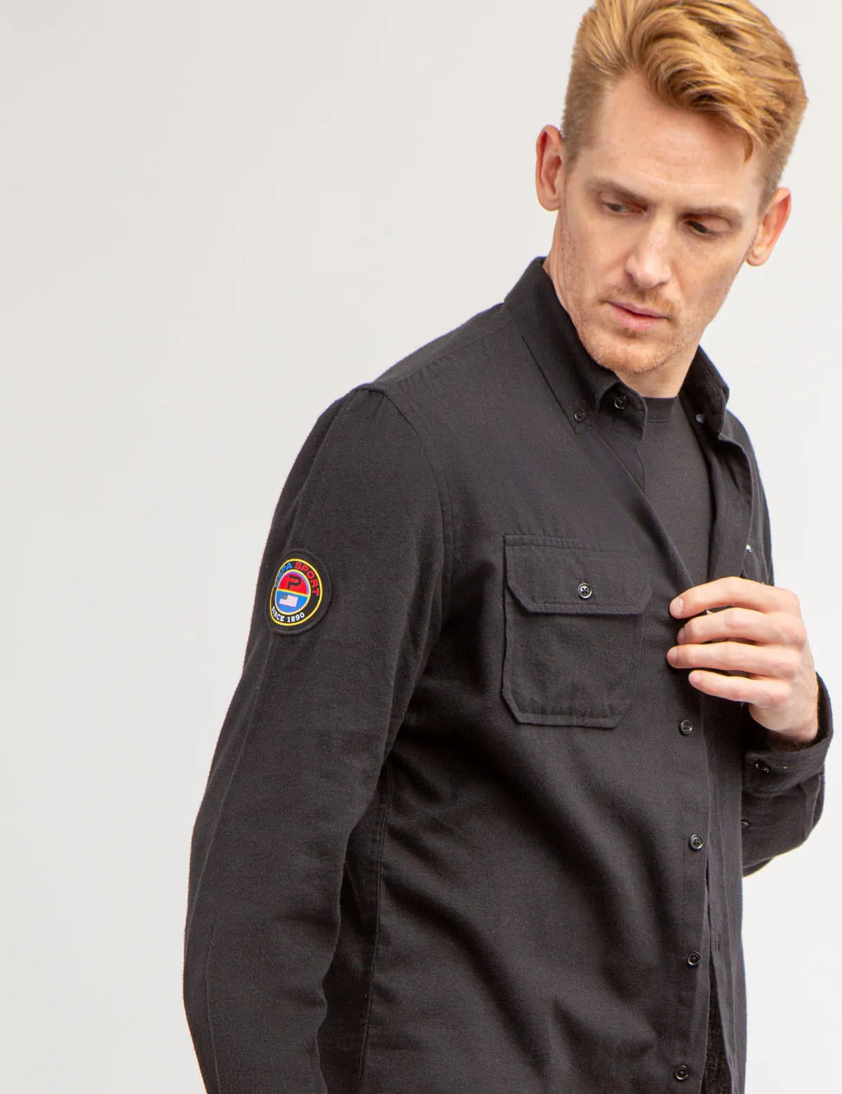 USPA SPORT PEACHED TWILL LONG SLEEVE SHIRT sold by U.S. Polo Assn. product image thumbnail 3