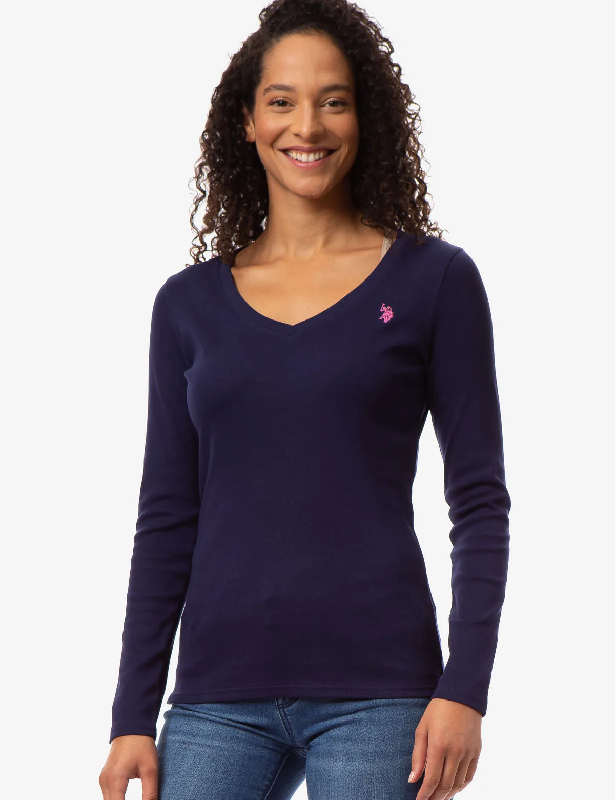 LONG SLEEVE V-NECK T-SHIRT sold by U.S. Polo Assn. product image thumbnail 5