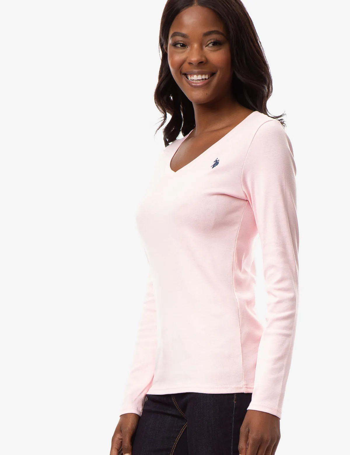 LONG SLEEVE V-NECK T-SHIRT sold by U.S. Polo Assn. product image thumbnail 2