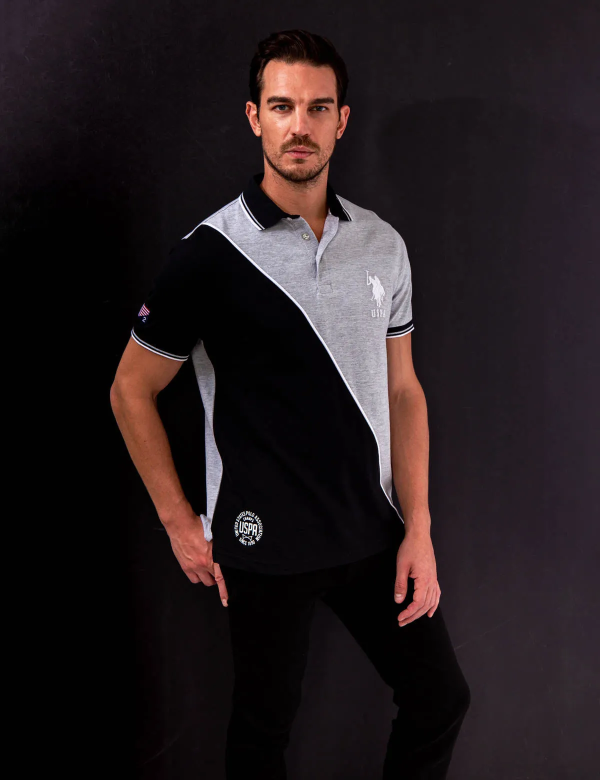 DIAGONAL COLORBLOCK PIQUE POLO SHIRT sold by U.S. Polo Assn. product image thumbnail 5