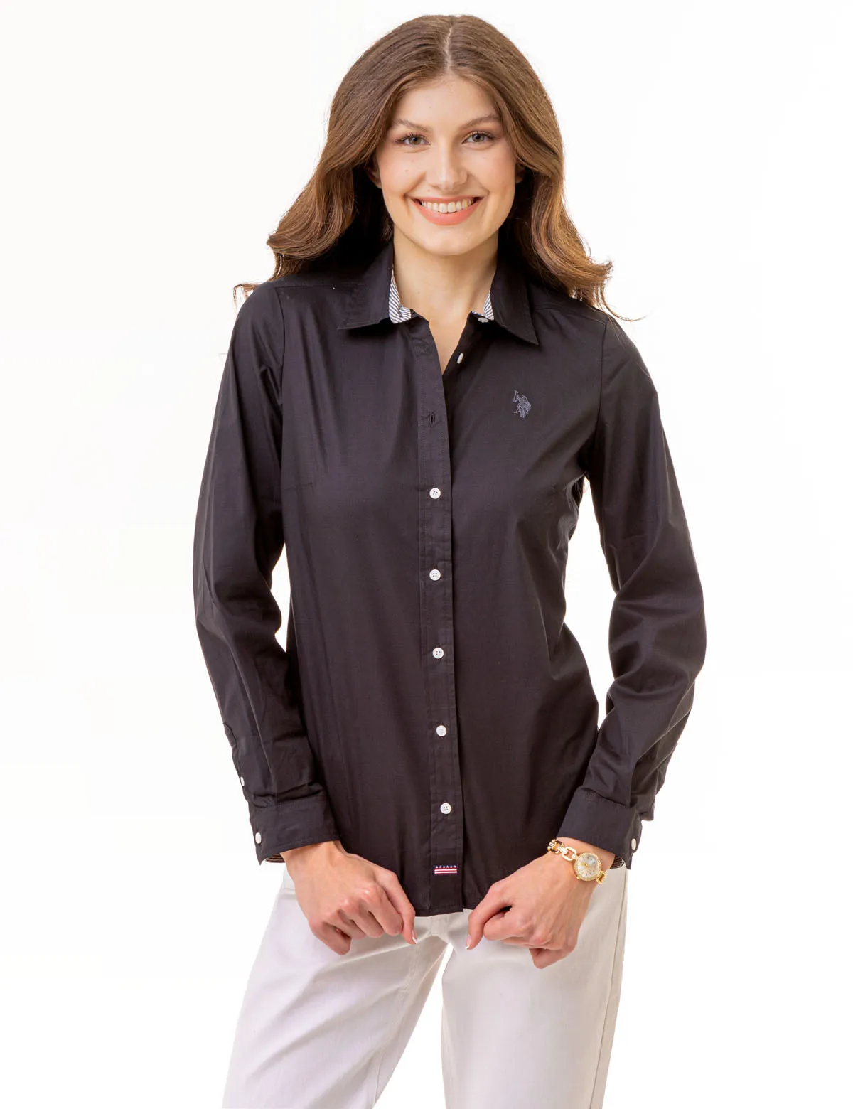 SOLID STRETCH POPLIN SHIRT sold by U.S. Polo Assn. product image thumbnail 2