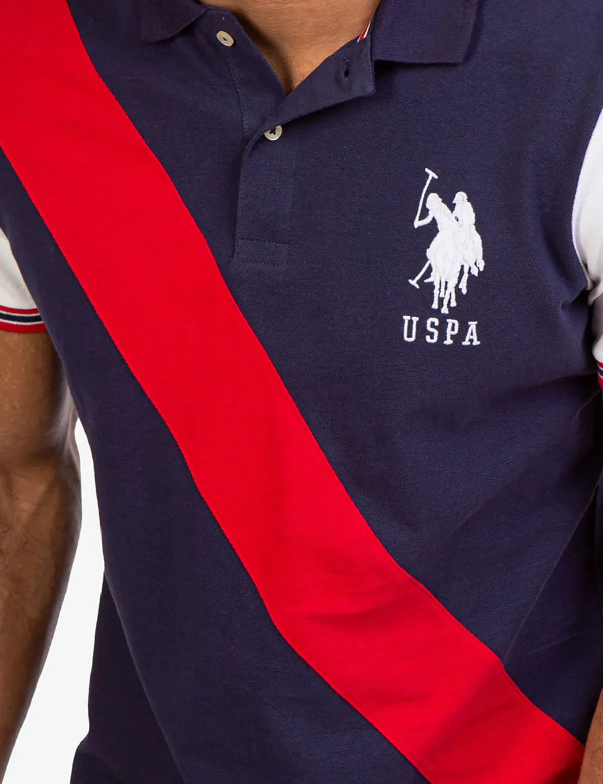 DIAGONAL COLORBLOCK POLO SHIRT sold by U.S. Polo Assn. product image thumbnail 5