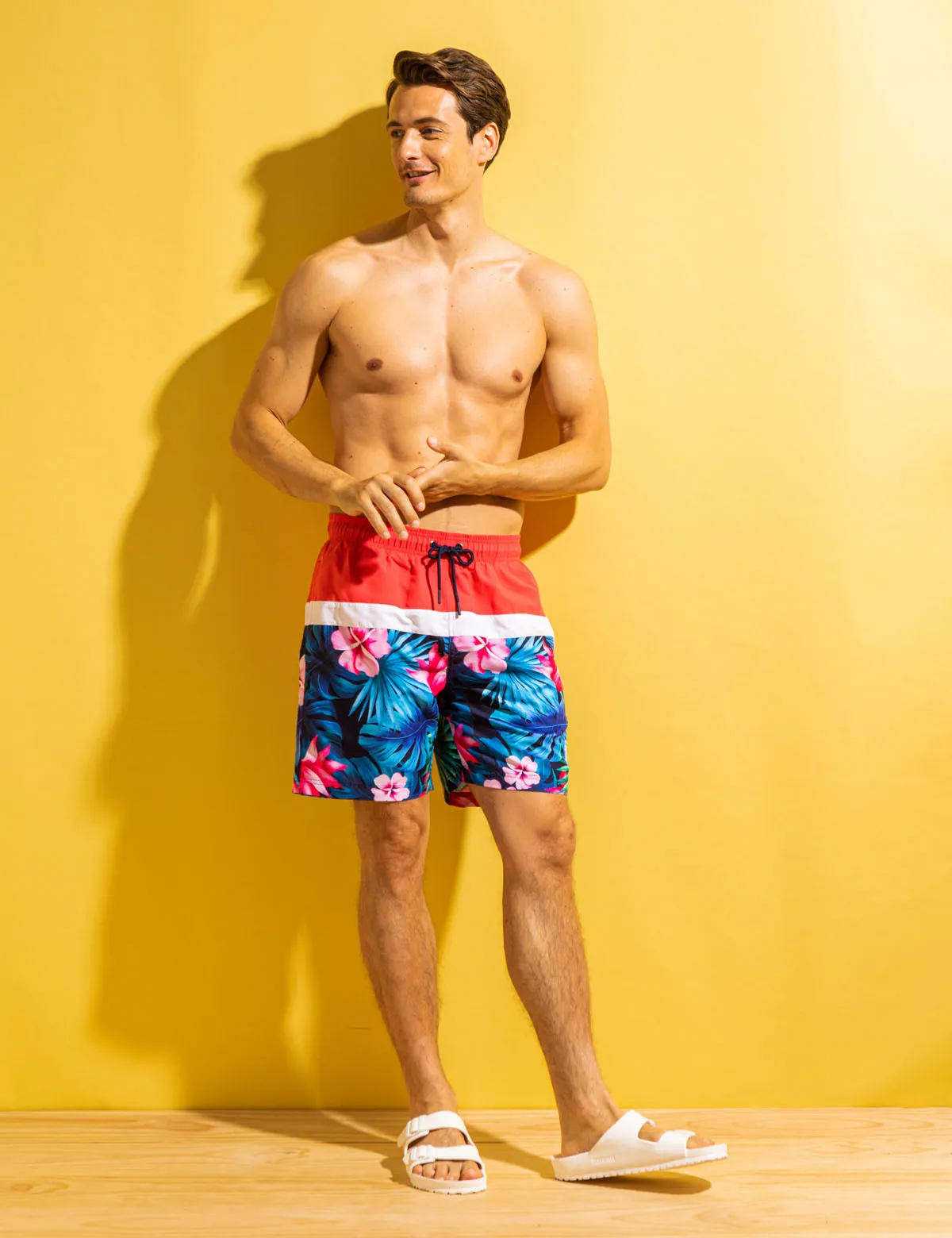 7 TROPICAL COLORBLOCK SWIM TRUNKS sold by U.S. Polo Assn. product image thumbnail 3