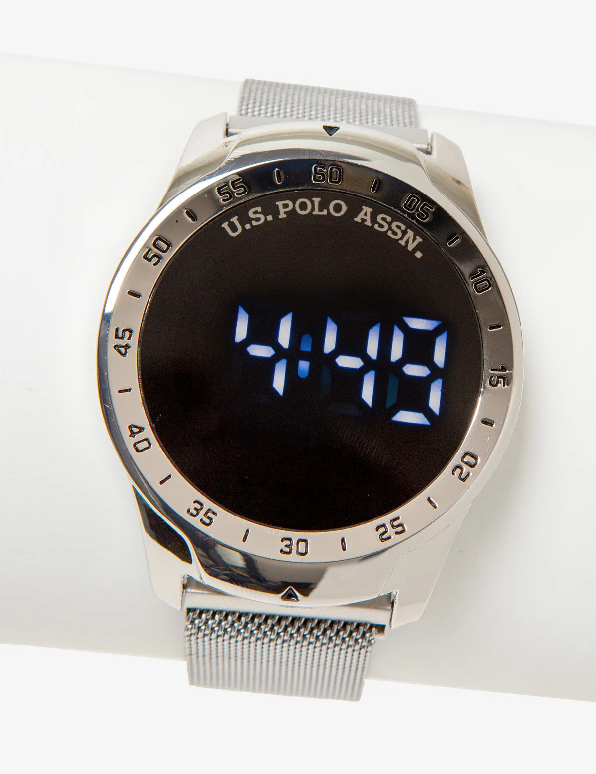 HIS AND HERS SILVER MESH LED WATCH SET sold by U.S. Polo Assn. product image thumbnail 2