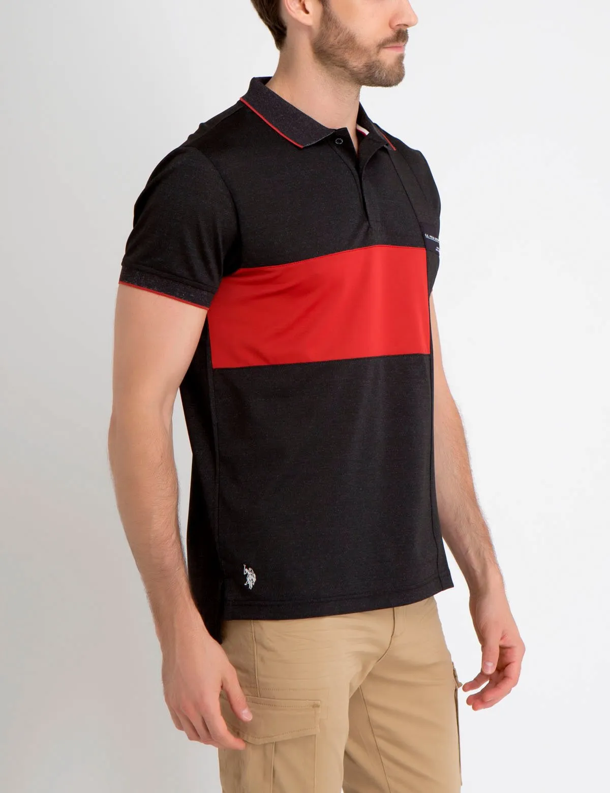 PATCHED COLORBLOCK POLO SHIRT sold by U.S. Polo Assn. product image thumbnail 2
