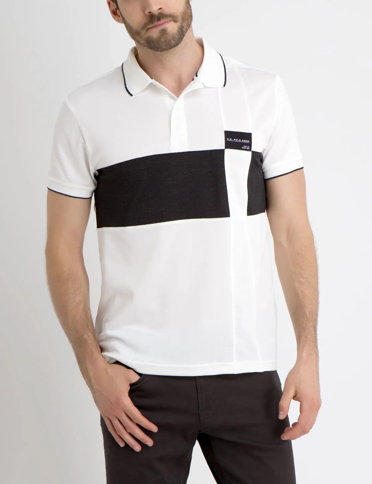 PATCHED COLORBLOCK POLO SHIRT sold by U.S. Polo Assn. product image thumbnail 5
