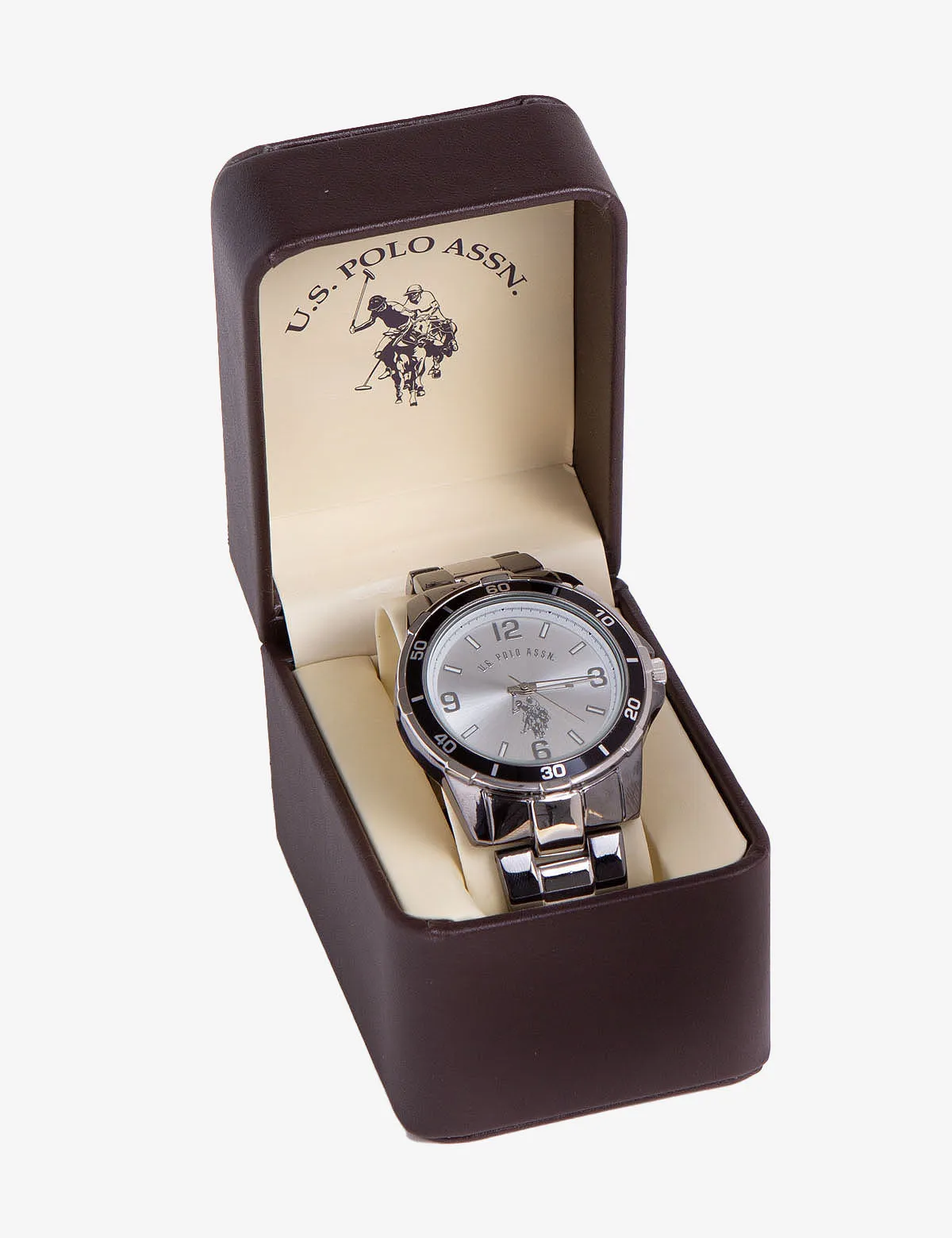 MEN'S GUNMETAL TWO TONE BRACELET WATCH sold by U.S. Polo Assn. product image thumbnail 2