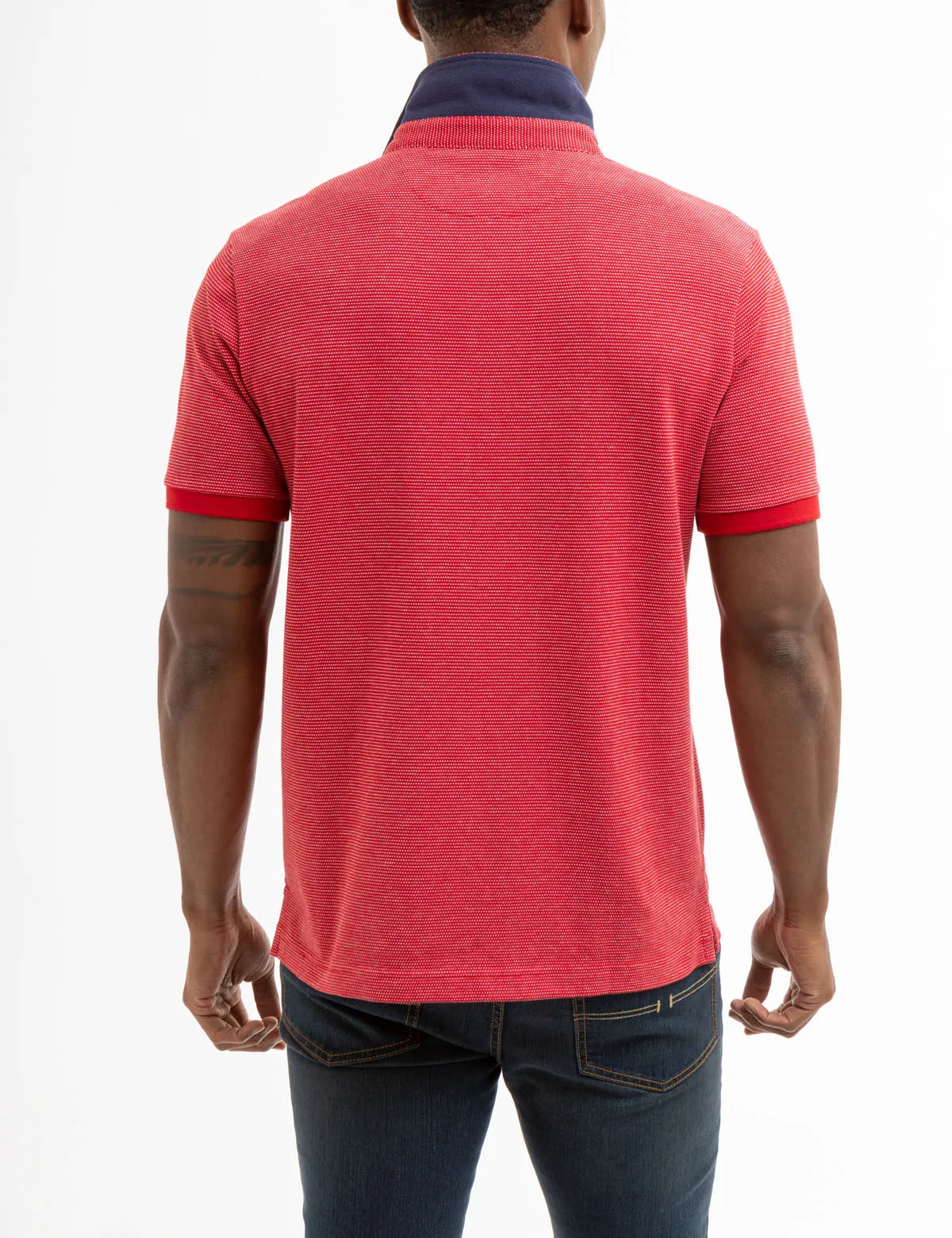 JACQUARD PIQUE PIECED POLO SHIRT sold by U.S. Polo Assn. product image thumbnail 5