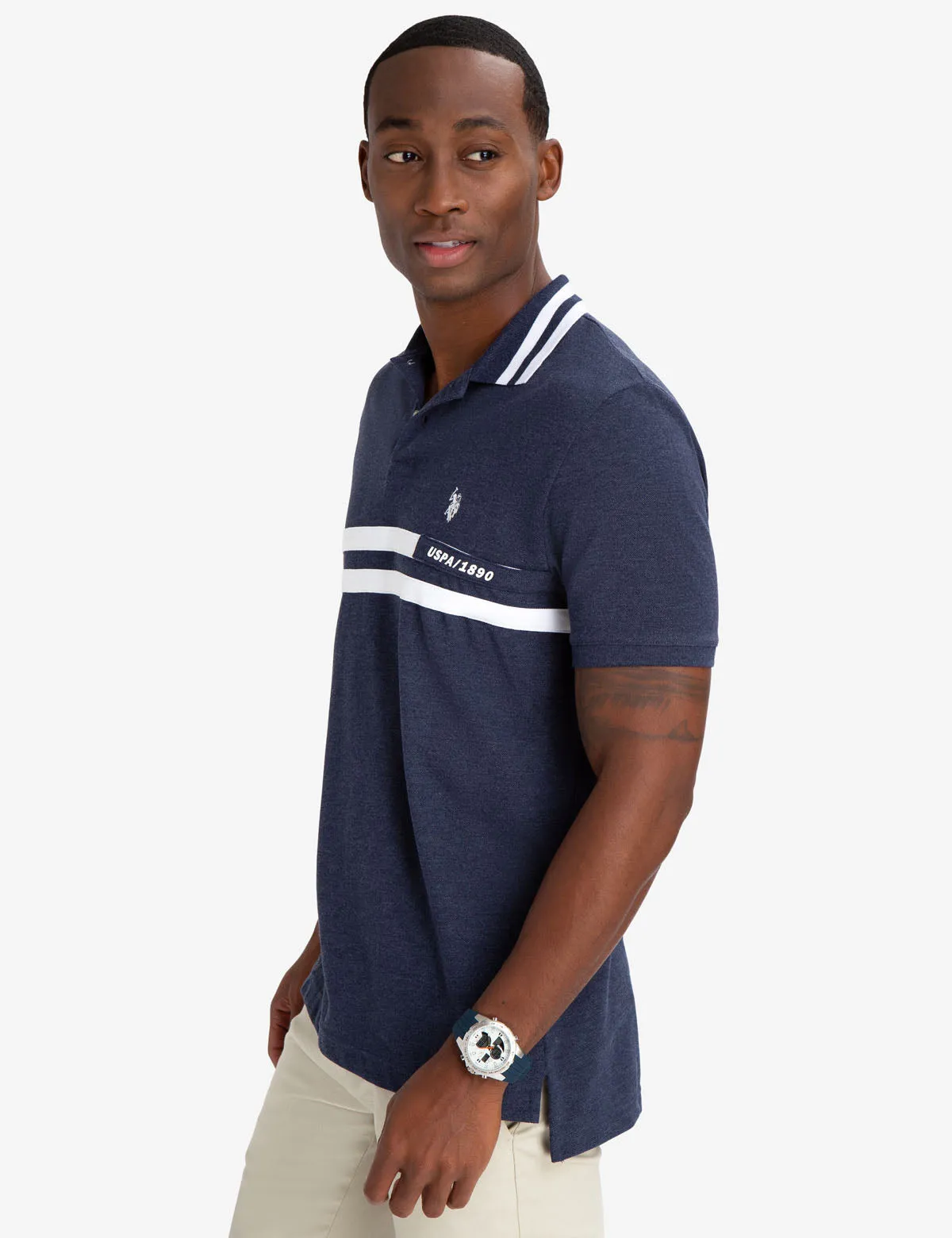 RUBBER DETAIL POLO SHIRT sold by U.S. Polo Assn. product image thumbnail 5