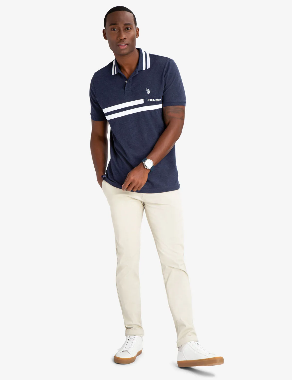 RUBBER DETAIL POLO SHIRT sold by U.S. Polo Assn. product image thumbnail 4