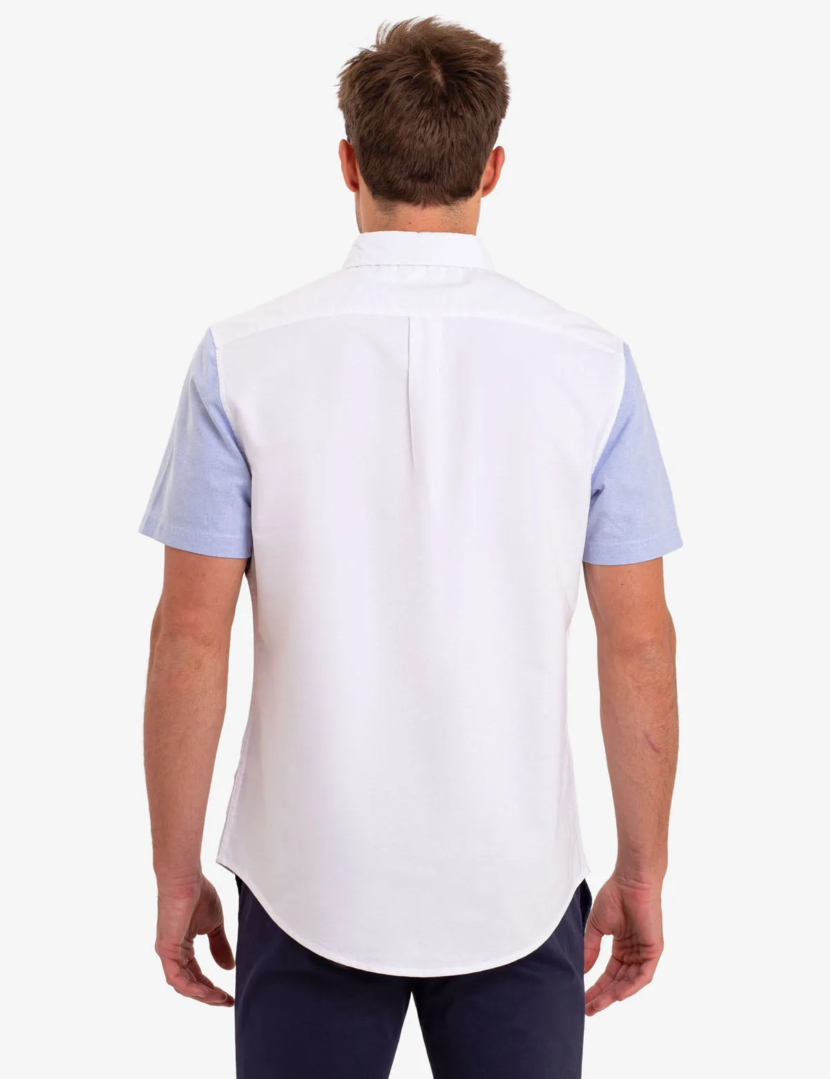 DIAGONAL STRIPE OXFORD SHORT SLEEVE SHIRT sold by U.S. Polo Assn. product image thumbnail 4