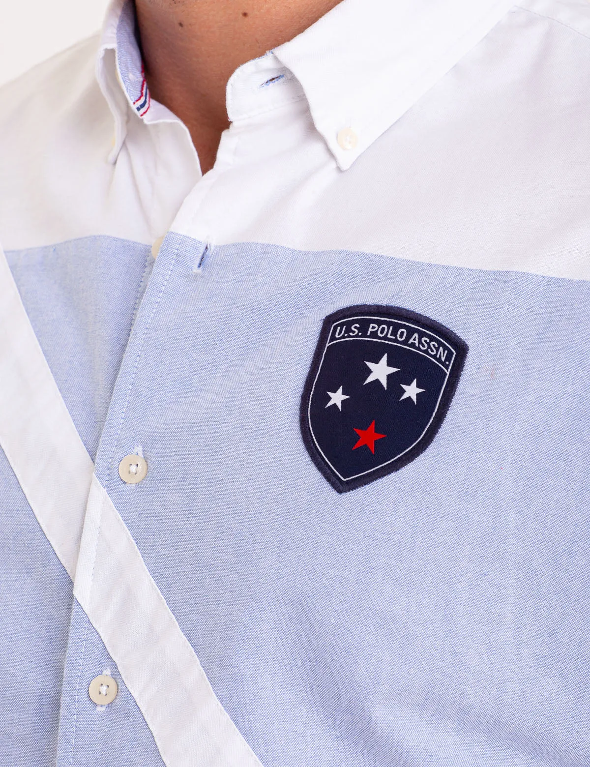 DIAGONAL STRIPE OXFORD SHORT SLEEVE SHIRT sold by U.S. Polo Assn. product image thumbnail 3