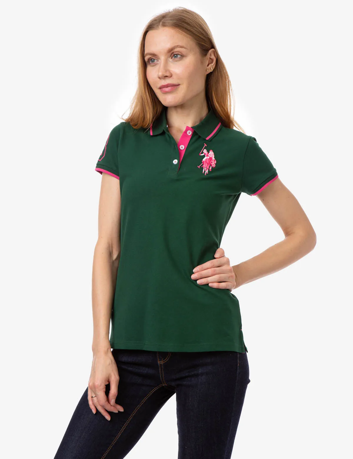 MULTI TONAL BIG LOGO POLO SHIRT sold by U.S. Polo Assn.