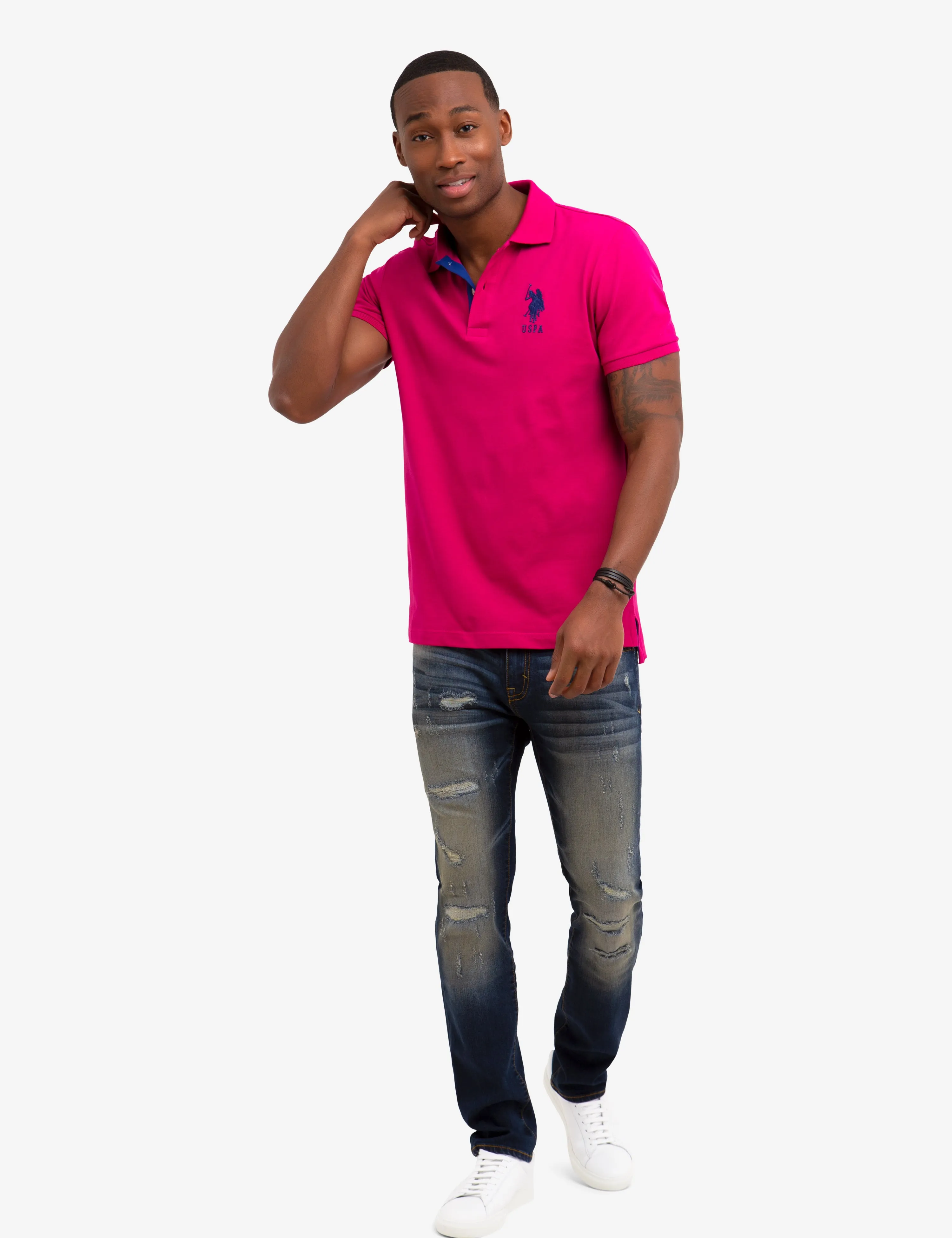 SLIM FIT STRETCH POLO SHIRT sold by U.S. Polo Assn. product image thumbnail 2