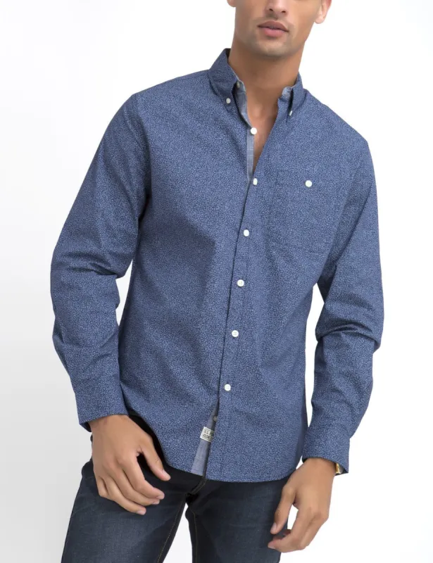 STRETCH FIT FLORAL SHIRT IN POPLIN sold by U.S. Polo Assn.