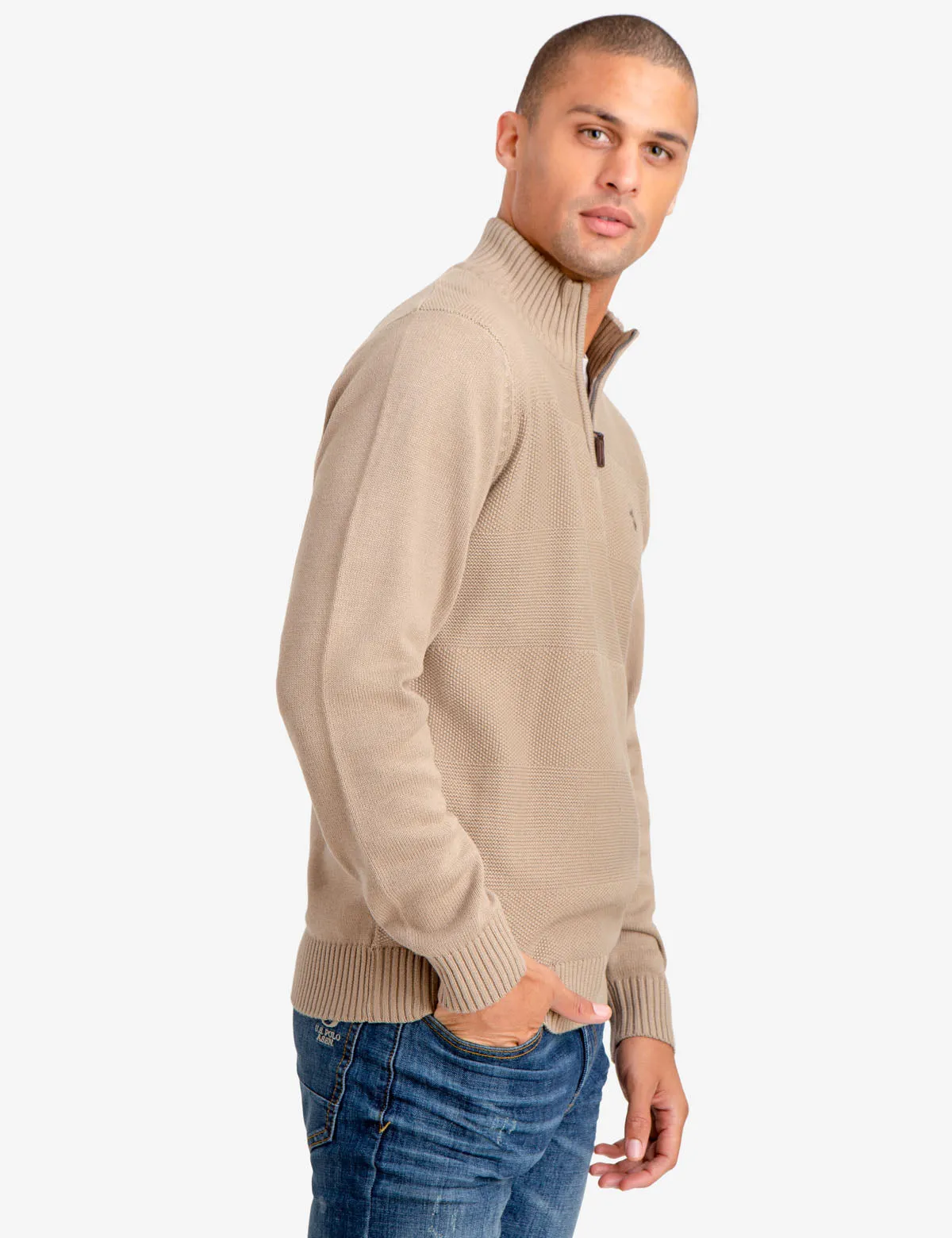 QUARTER ZIP SWEATER sold by U.S. Polo Assn. product image thumbnail 3