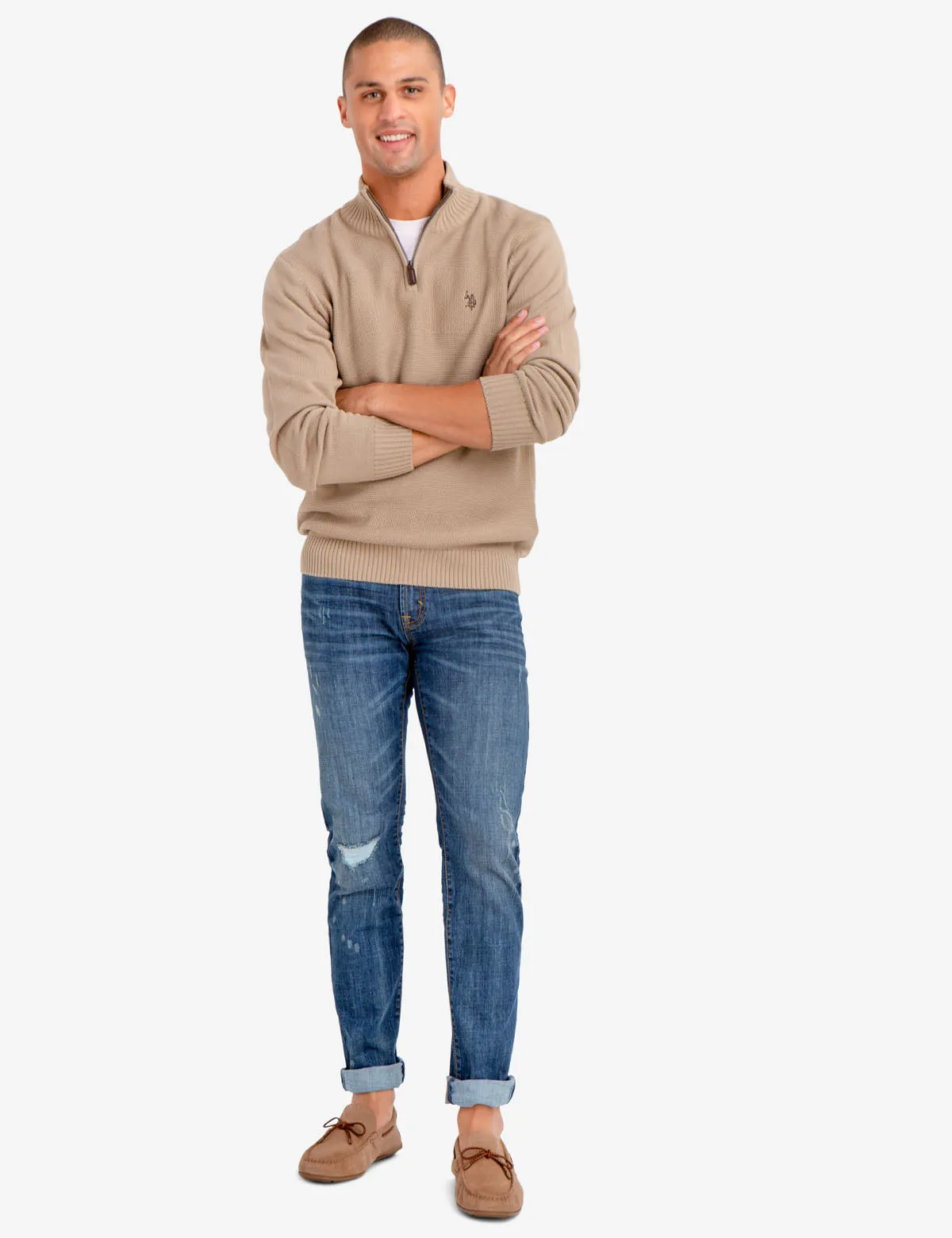 QUARTER ZIP SWEATER sold by U.S. Polo Assn. product image thumbnail 2