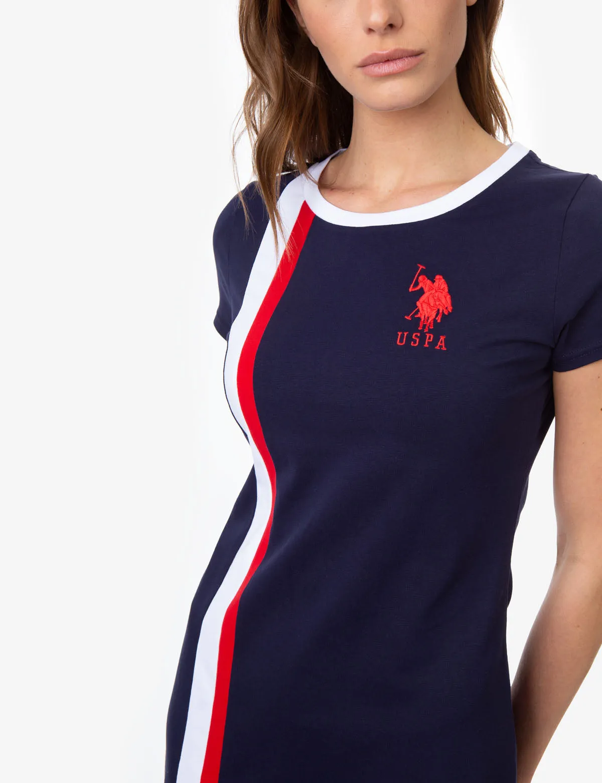 STRIPE FLAG RINGER DRESS sold by U.S. Polo Assn. product image thumbnail 4