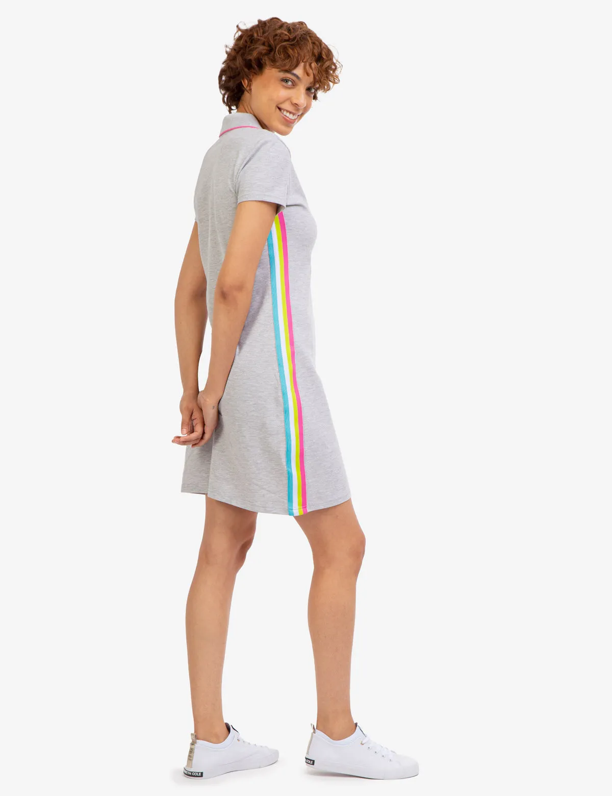 SIDE STRIPE POLO DRESS sold by U.S. Polo Assn.