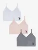 3PK TRIANGLE LONG LINE BRALETTES WITH REMOVEABLE PADS sold by U.S. Polo Assn.