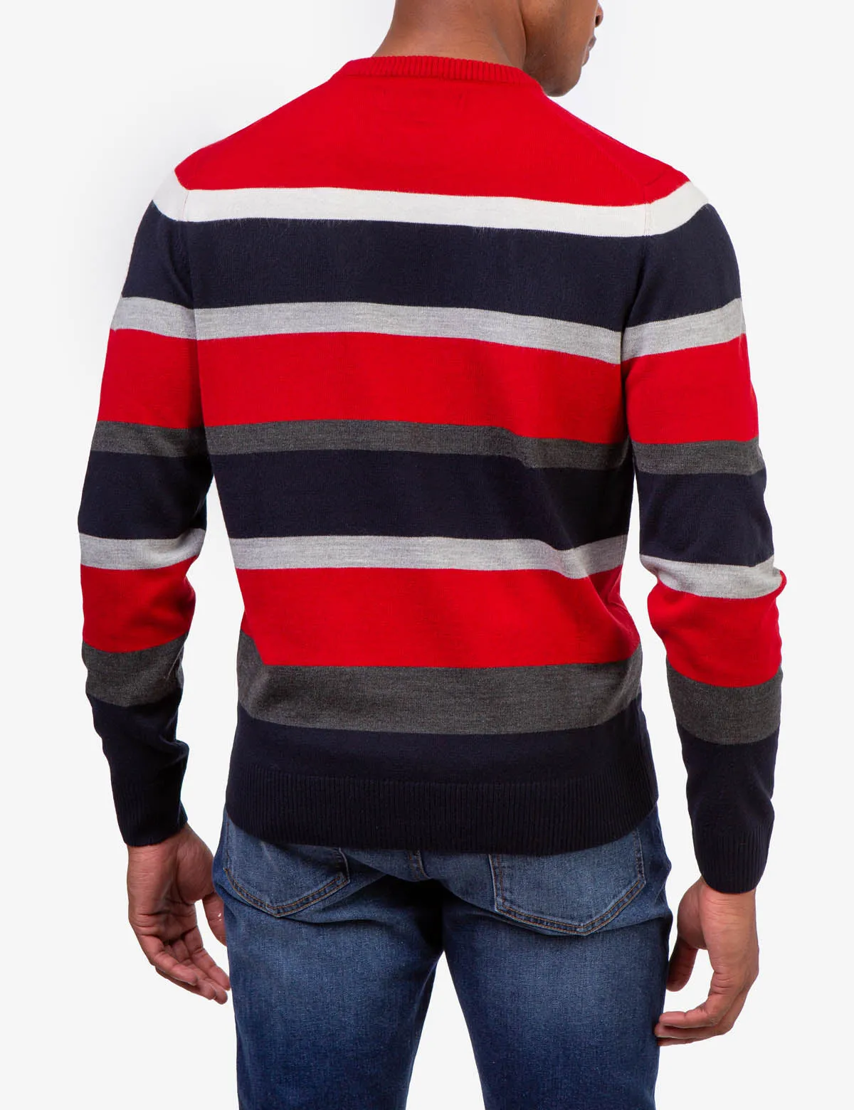 STRIPED CREW NECK SWEATER sold by U.S. Polo Assn. product image thumbnail 4