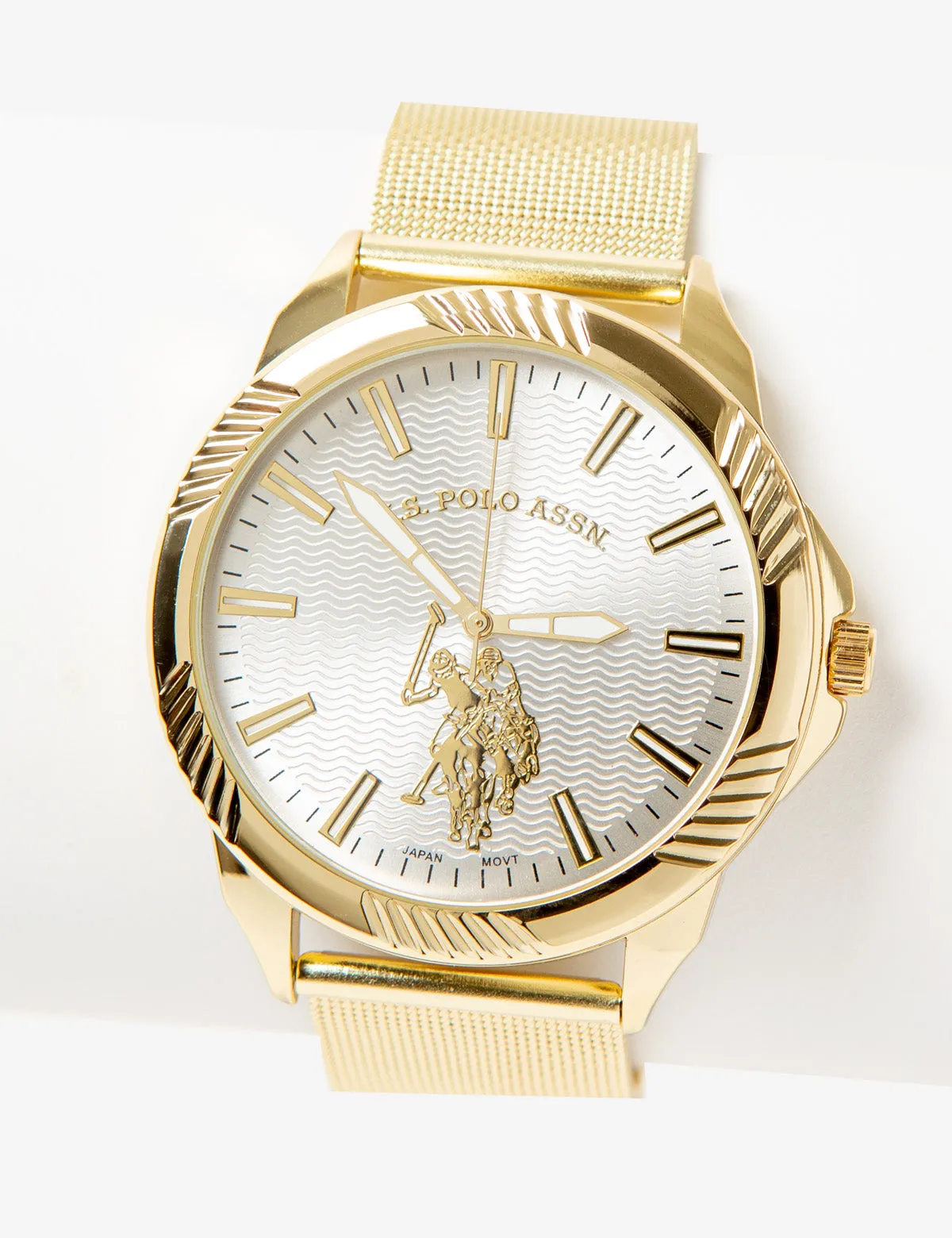 HIS & HERS GOLD MESH STRAP WATCH SET sold by U.S. Polo Assn. product image thumbnail 2