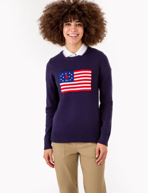 USPA FLAG CREW NECK SWEATER sold by U.S. Polo Assn.