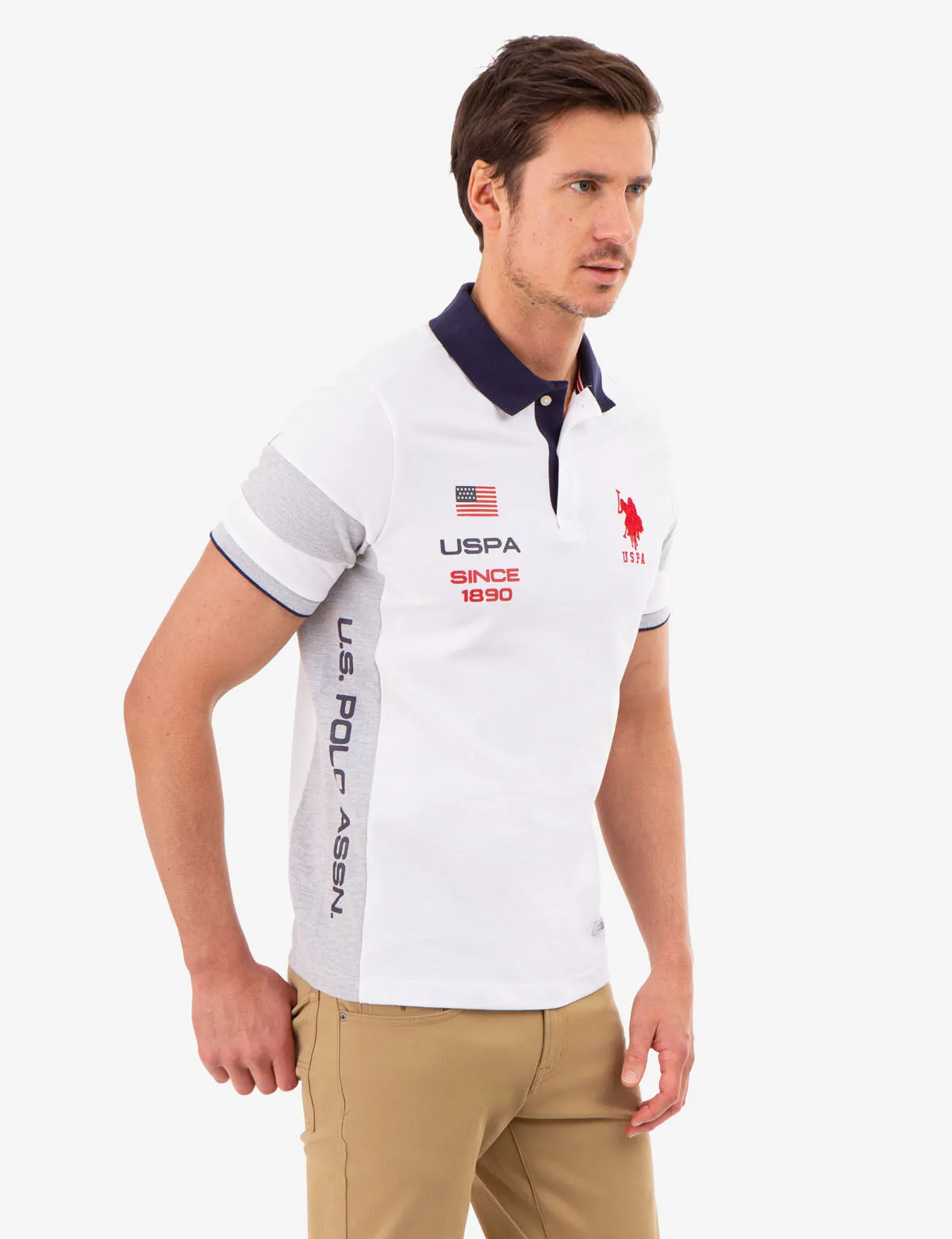 COLORBLOCK USPA PIQUE POLO SHIRT sold by U.S. Polo Assn. product image thumbnail 4