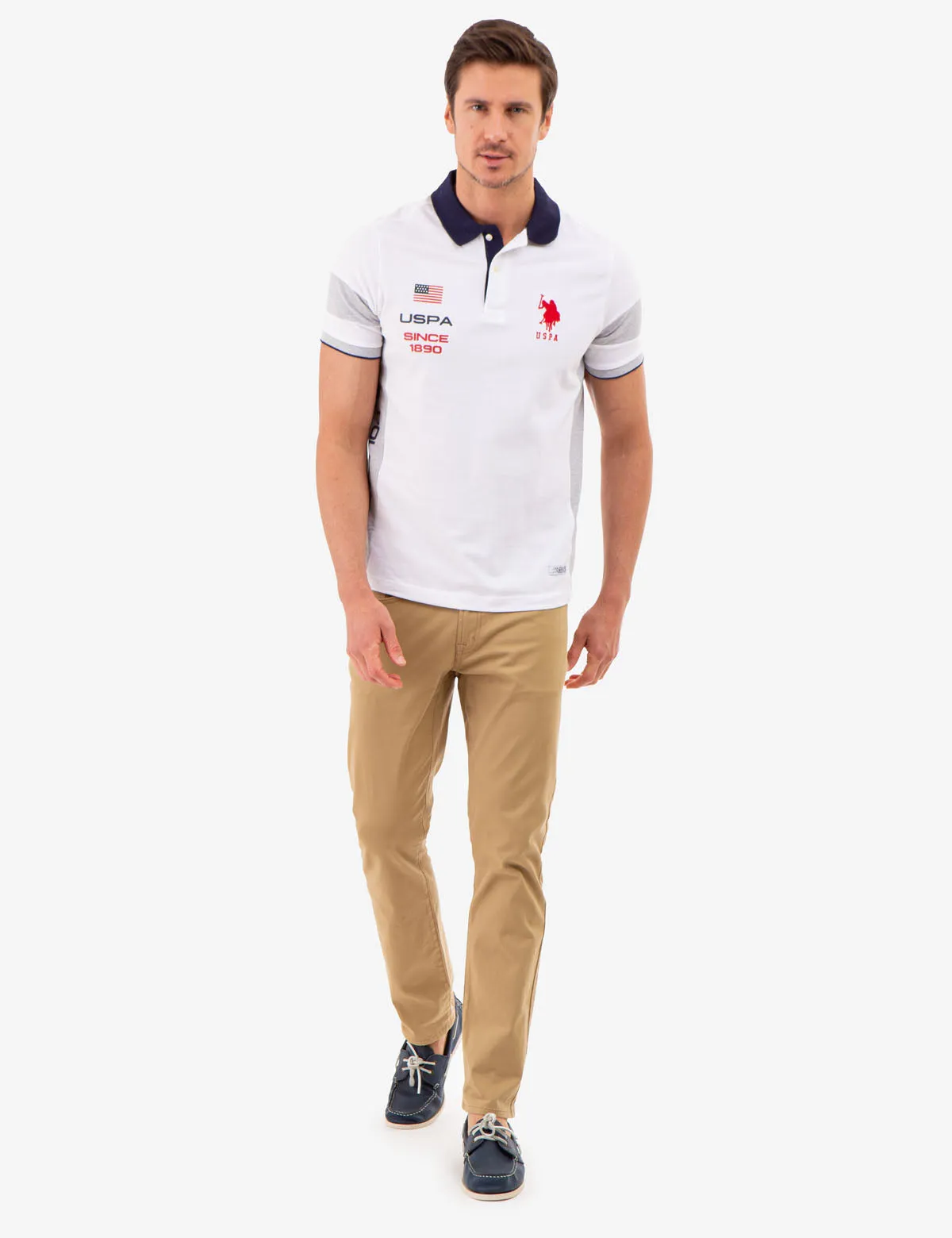 COLORBLOCK USPA PIQUE POLO SHIRT sold by U.S. Polo Assn. product image thumbnail 3