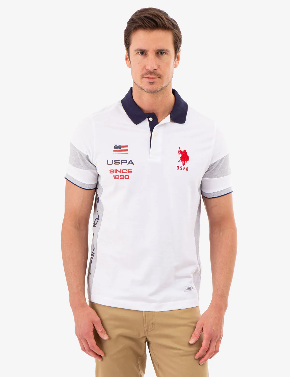 COLORBLOCK USPA PIQUE POLO SHIRT sold by U.S. Polo Assn.