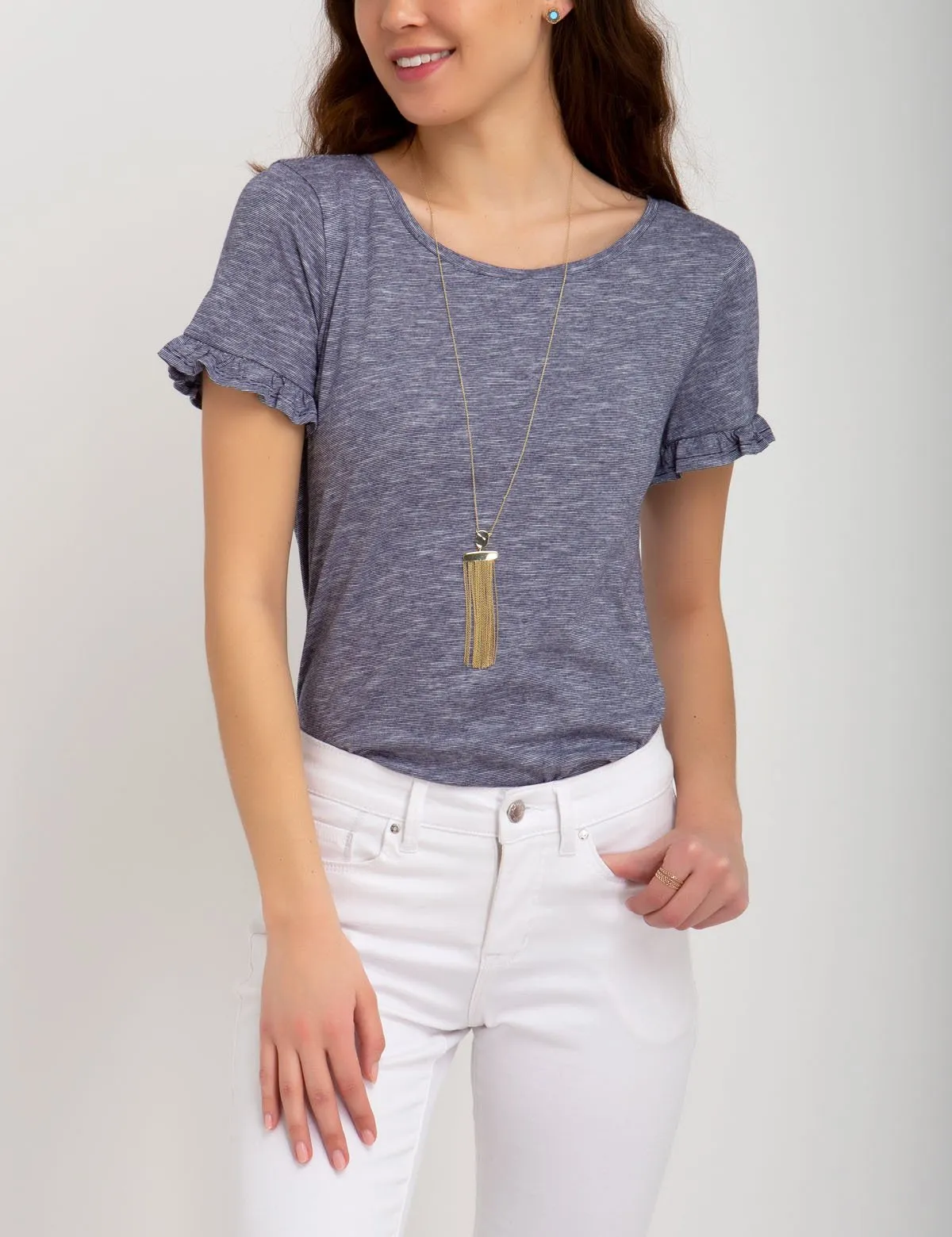 FLUTTER SLEEVE SCOOP TOP sold by U.S. Polo Assn.