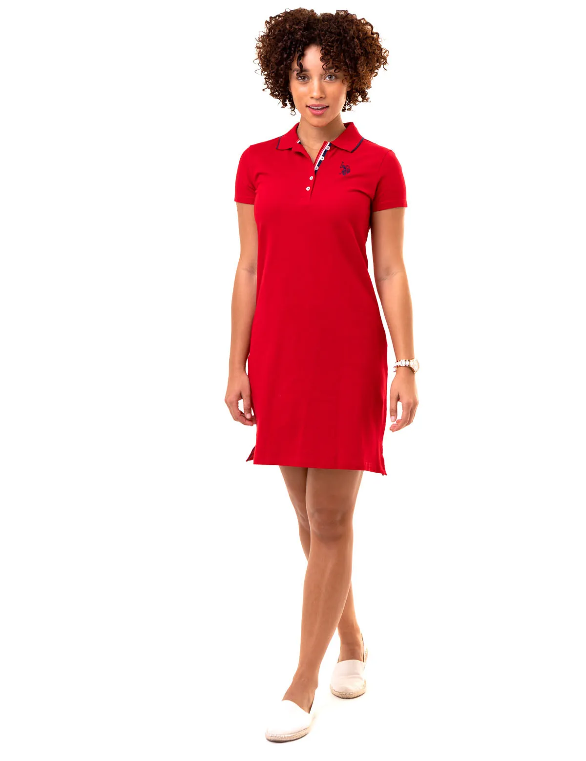 TIPPED POLO DRESS sold by U.S. Polo Assn. product image thumbnail 3