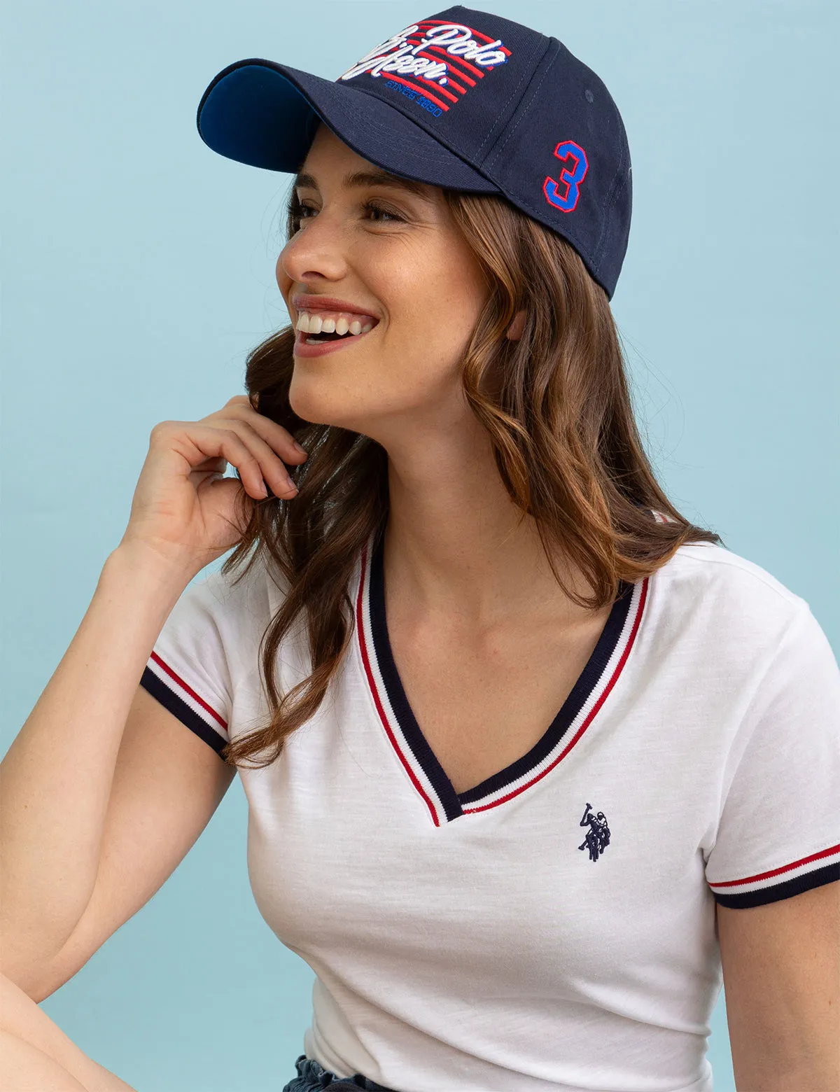 WOMENS EMBROIDERED USPA FLAG HAT sold by U.S. Polo Assn.