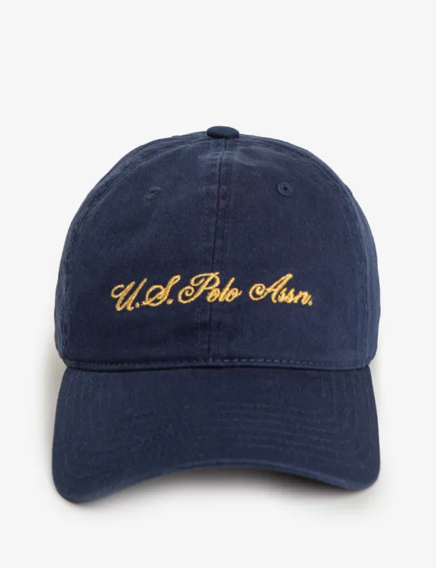 LUREX EMBROIDERED SCRIPT LOGO CAP sold by U.S. Polo Assn.
