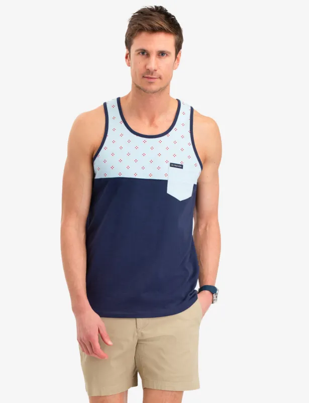 LIFE PRESERVER COLORBLOCK TANK sold by U.S. Polo Assn.