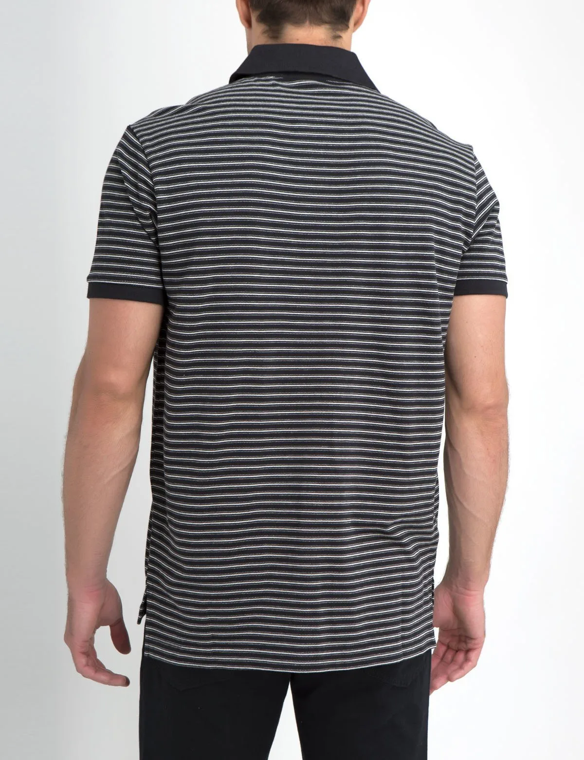 JACQUARD STRIPED POLO SHIRT sold by U.S. Polo Assn. product image thumbnail 3