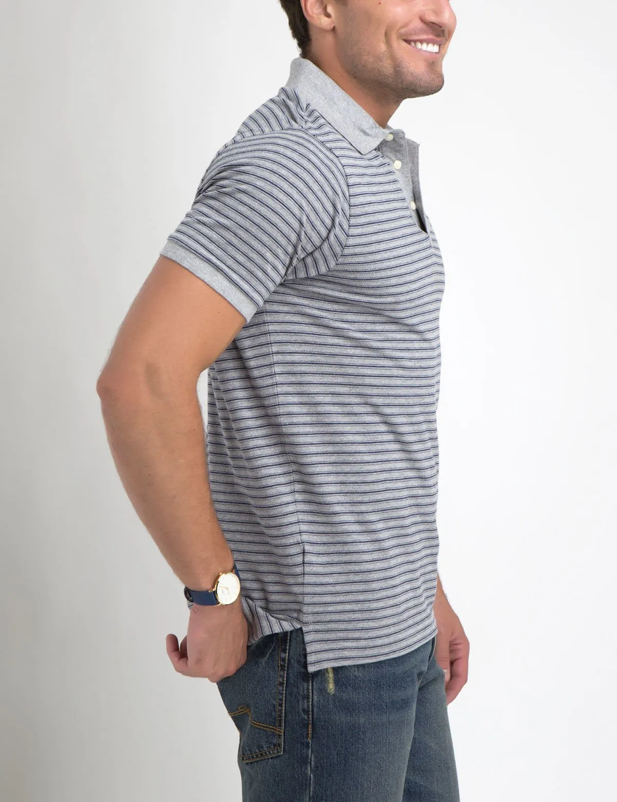 JACQUARD STRIPED POLO SHIRT sold by U.S. Polo Assn. product image thumbnail 4