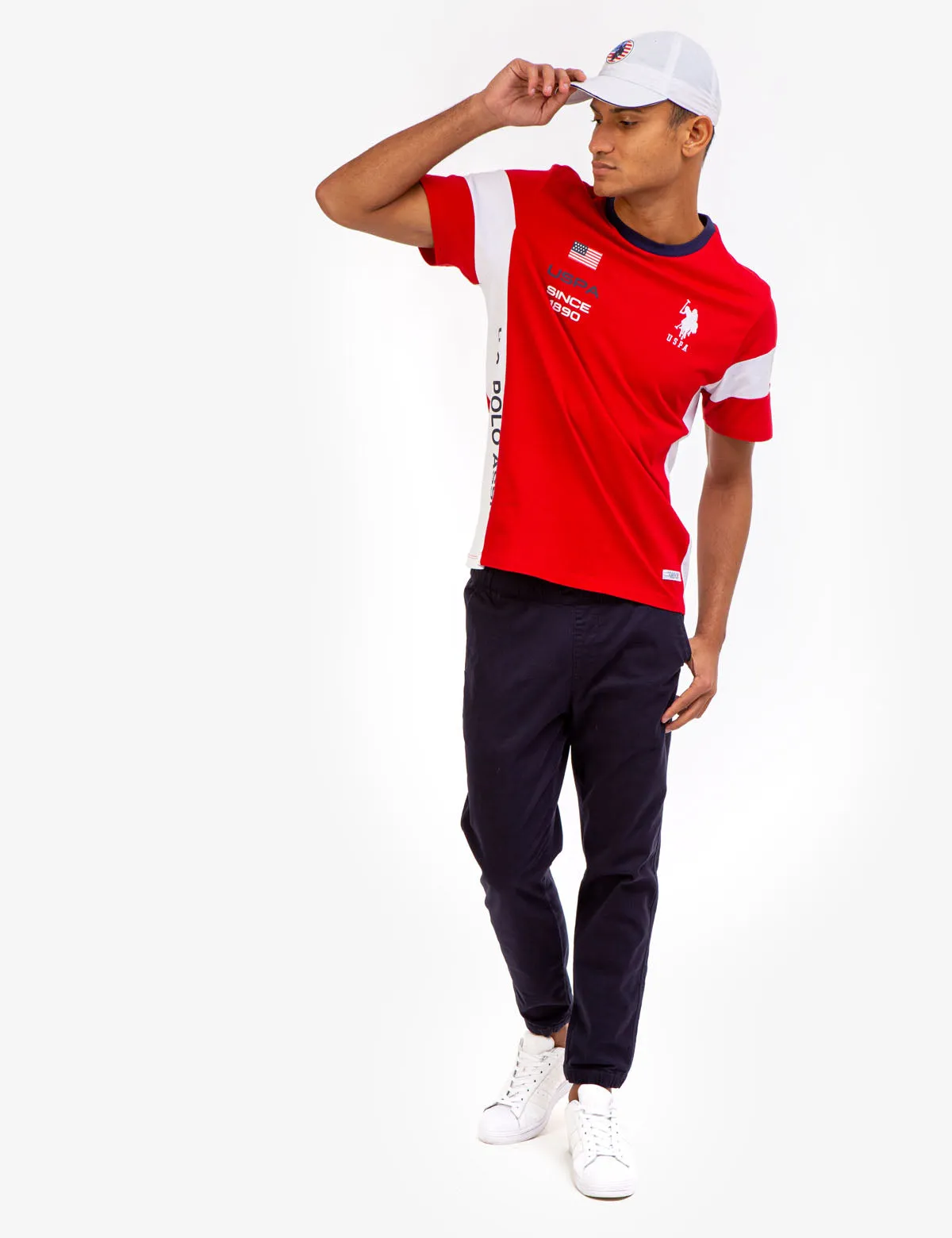 USPA COLORBLOCK JERSEY T-SHIRT sold by U.S. Polo Assn.