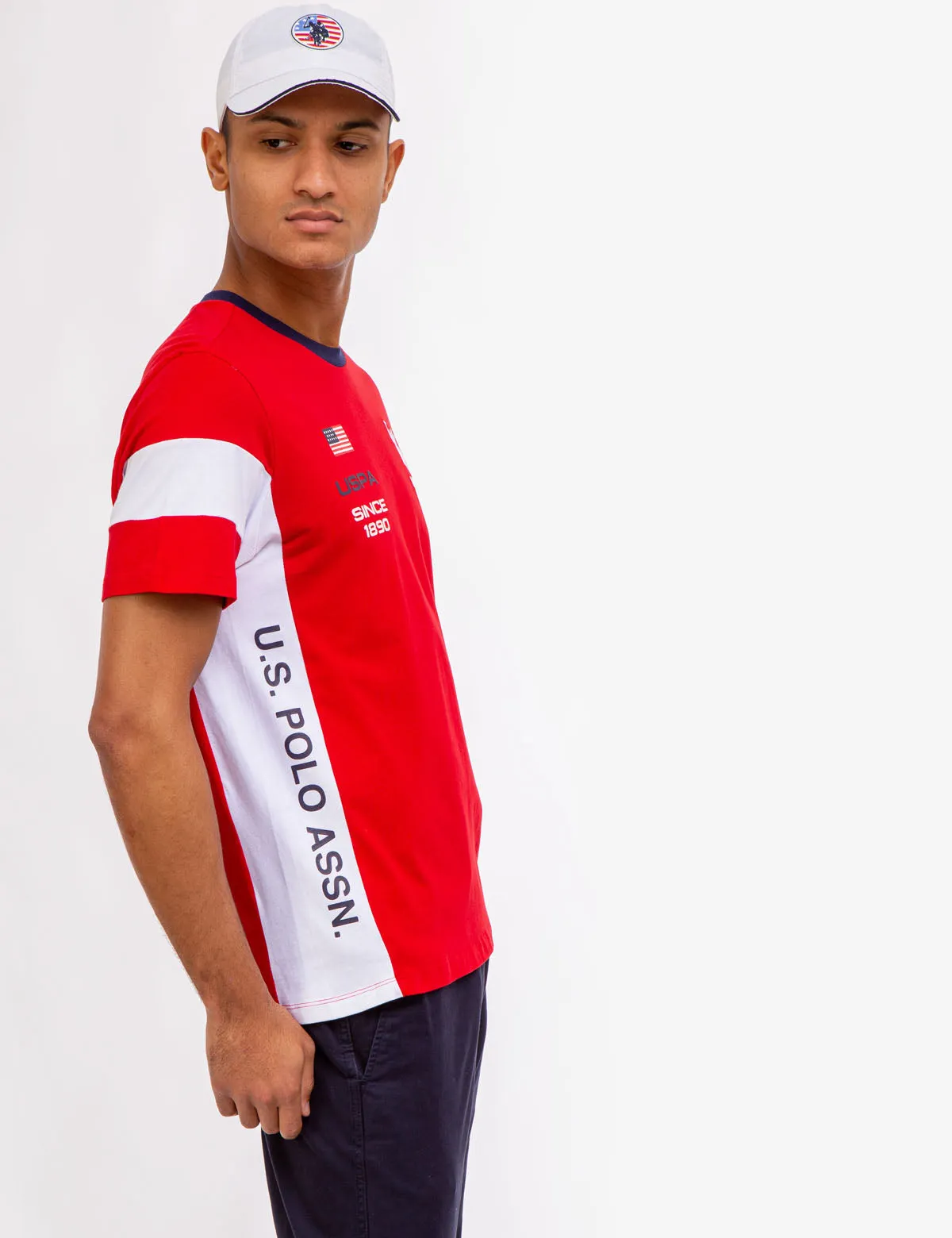 USPA COLORBLOCK JERSEY T-SHIRT sold by U.S. Polo Assn. product image thumbnail 3